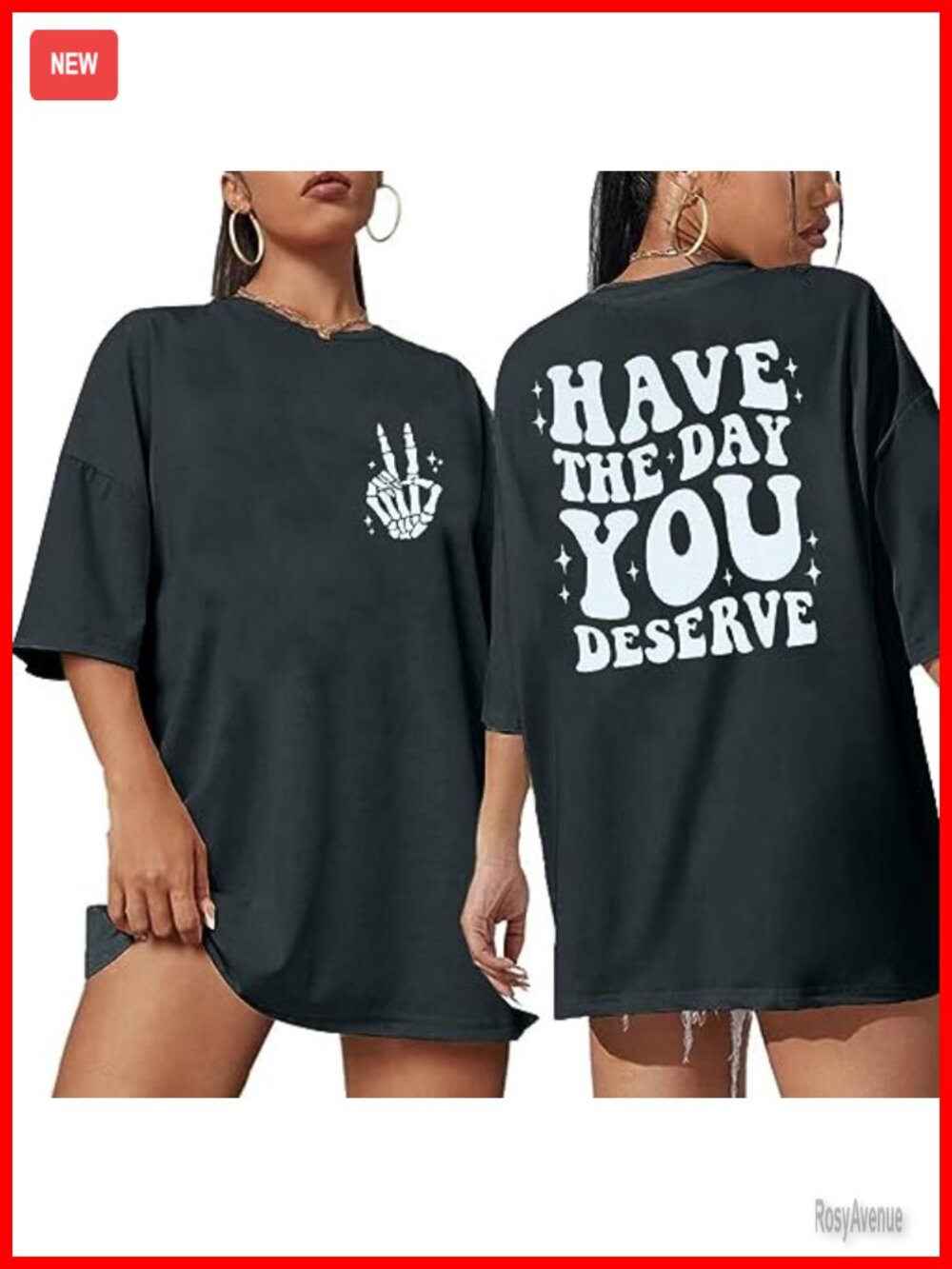 Oversized Skeleton Graphic Tee